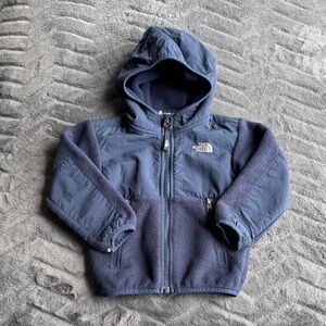 The North Face Navy Hooded Fleece Jacket